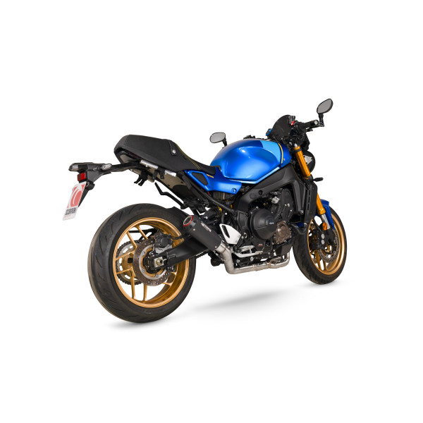 Scorpion Exhaust Yamaha XSR 900 Euro 5+ 2024 - 2025 Red Power Full System Black Ceramic Coated Sleeve